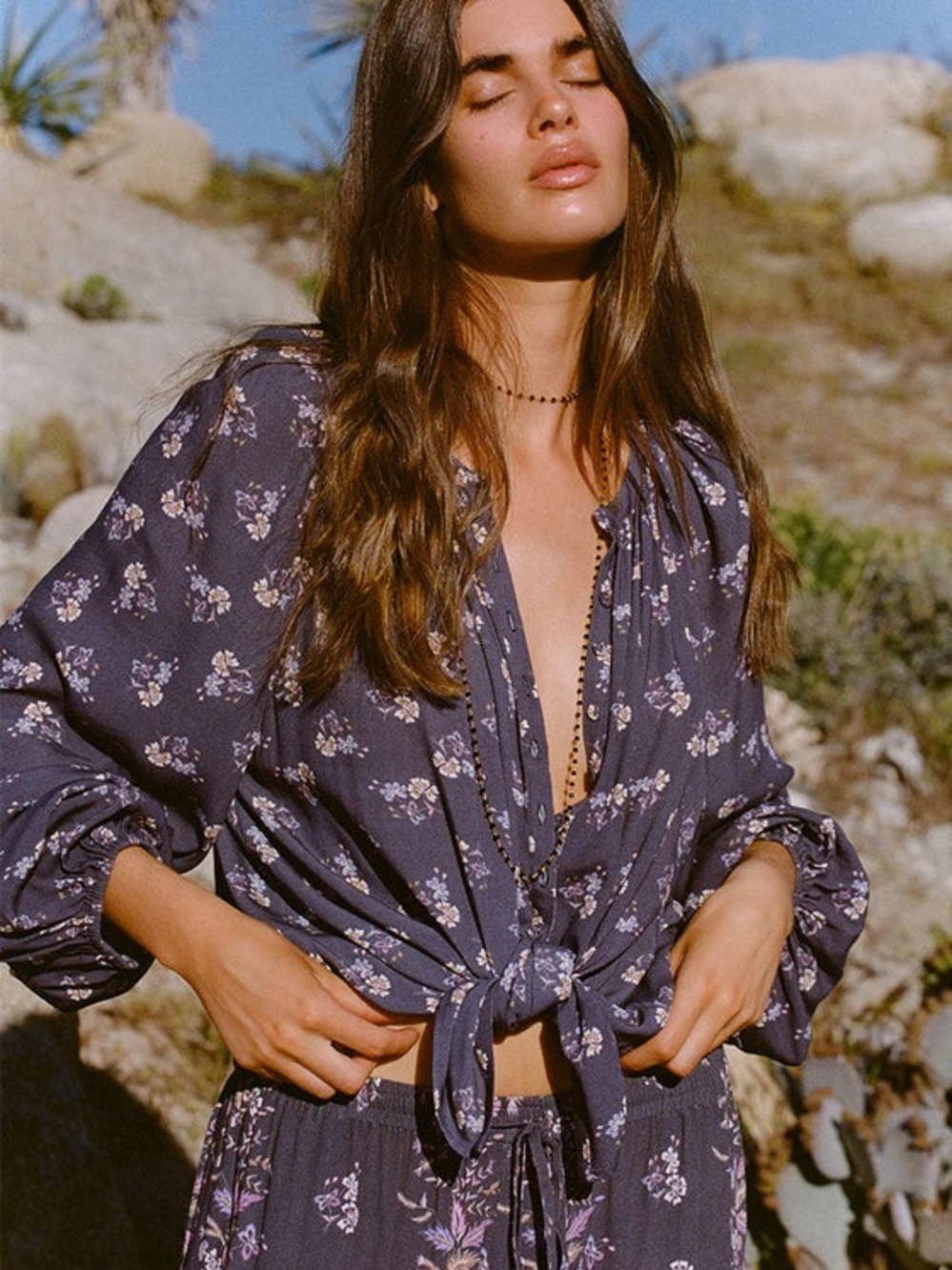 SPELL Rebel Spirit Blouse Floral Medium Boho Festival Indie Feminine Fall Autumn